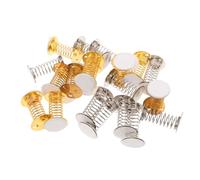 SUPVOX 20pcs DIY Shaking Head Doll Spring Bases Lightweight Craft Accessories for Car Dashboard Decorations Home Display Stands Silver Gold Mix