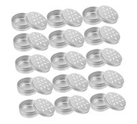 SUPVOX 20pcs Dog Nosework Tins Perforated Aluminum Scent Training Containers with Screw Tops for Belgian Malinois German Shepherds Odor Retention Essential Scentwork Jars