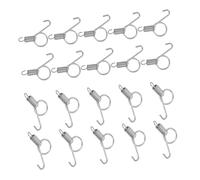 SUPVOX 20pcs Door Spring Hook Spring Release Latch Hook Replacement for Fixing Pet Animal Cage Rabbit Bird Cage Door Latch