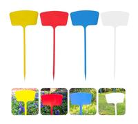 SUPVOX 20pcs Gardening Ground Insert Cards Garden Insert Tag for Garden and Vegetable Field Display Name, Large Size, Pp Material, Writeable Multi-Purpose Labels with Beautiful Design