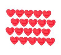 SUPVOX 20Pcs Heart-Shaped Adhesive Wound Bandages Breathable PE Material Skin-Friendly Protective Patches for Outdoor Use Family Pack