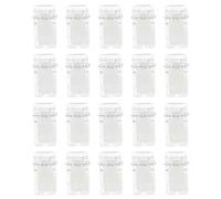 SUPVOX 20pcs Id Badge Clips Double-Sided Adhesive, Plastic Spring Name Tag Holders for Office and Wall Hanging, Self-Adhesive Tapestry Clips for Photo and Document Display