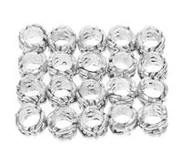 SUPVOX 20Pcs Large Hole Alloy Spacer Beads Openwork Loose Jewelry Craft Beads for DIY Necklace Bracelet Making Accessories