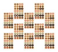 SUPVOX 20pcs Loose Leaf Hole Repair Labels with Donut Pattern, Self-Adhesive Binder Hole Reinforcement Stickers for Office, School, Scrapbook, and Craft Use