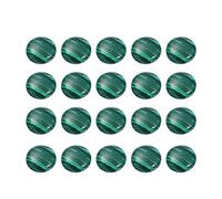 SUPVOX 20Pcs Malachite Cabochons 0.39X0.39X0.16In Round Flatback Gemstone Glass for Jewelry Making Supplies Diy Craft Accessories