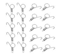 SUPVOX 20pcs Metal Spring Latch Hooks for Small Animal Cages Secure Lock for Rabbit Dog Cat Parrot Fixing Hook to Prevent Escape and Feed Box Overturn Strong Cage Accessory