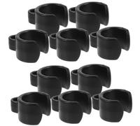 SUPVOX 20pcs Microphone Cable Clips 20mm Plastic Cord Clips for Mic Stand Cable Organizer Clamp Holder for Wireless Microphone and in Studio or Live Streaming