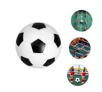 SUPVOX 20Pcs Mini Foosball Table Balls Resin Replacement Footballs for Table Soccer Games Black and White