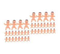 SUPVOX 20Pcs Mini Plastic Angel Dolls Cake Decorations Small Models for Shower Party Supplies Latin Color Miniature Figurines