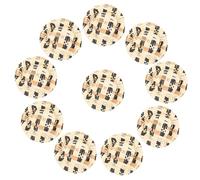 SUPVOX 20pcs Mini Woven Straw Top Hats Decorative Tiny Hats for Dollhouse DIY Craft Adornment for Doll Decoration and Micro Landscape