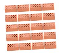 SUPVOX 20pcs Miniature Brick Models DIY Simulation Small Brick Decor for Sand Table Craft Projects Portable Lightweight Red for Garden Dollhouse and Model Building Creative Gift for