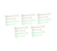 SUPVOX 20Pcs Mixed Color Plastic Halloween Bones Prank Props Realistic Bone Shaped Decorations for Haunted House Party Supplies to Create Creepy Atmosphere Smooth Surface Halloween