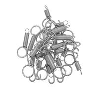 SUPVOX 20pcs Multifunctional Pet Cage Door Spring Hooks Durable Small Large Spring Latches for Rabbit Bird Hamster Pigeon Cages Left Right Hinge Compatible Space Saving Clips for Secure