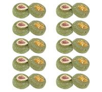 SUPVOX 20pcs Natural Grass Chew for Bunny and Guinea Pigs Rabbit Grass Biscuit for Teeth Care Inhibits Tooth Growth for Family and Pet Shop Use