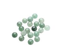 SUPVOX 20pcs Natural Half Round Flat Back Cabochons Stones Beads Green Aventurine Semi Precious Gemstones Dome Cameos for Jewelry Making 6mm