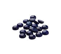 SUPVOX 20pcs Natural Half Round Flat Back Cabochons Stones Beads Lapis Lazuli Semi Precious Gemstones Dome Cameos for Jewelry Making 8mm