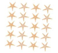 SUPVOX 20pcs Natural Mini Sea Star Decorations for DIY Projects Beach Theme Epoxy Resin Craft Supplies Scented Candle Making Wedding Ocean Party Ornaments