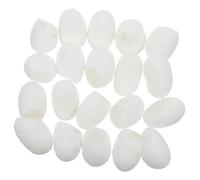 SUPVOX 20pcs Natural Silkworm Shells Facial Scrub Tool for Wrinkle Removal and Exfoliating Suitable for Facial Skin