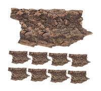 SUPVOX 20pcs Natural Tree Bark Reptile Terrarium Decor Set Climbing Bark Background for Reptile Tank Small Size 5-9cm Random Shapes Habitat Ornament and Amphibians