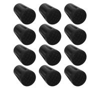 SUPVOX 20pcs Non-Slip Rubber Tips for Walking Sticks Hiking Pole End Caps Skid Texture Replacement Rubber Pole Ends for Outdoor Activities Mountaineering
