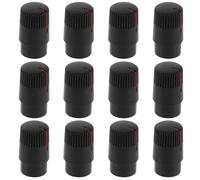 SUPVOX 20pcs Potentiometer Volume Knob Plastic Black Red Rotary Encoder Control Knob for Guitar Pedal Amplifier Studio Mixer Home Audio
