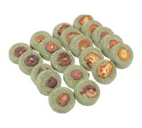 SUPVOX 20pcs Rabbit Chew Kumquat, Natural Molar Grass Biscuits for Guinea Pigs and Hamsters, Bunny Teething Treats for Small Pets’ Dental Care and Chewing Fun