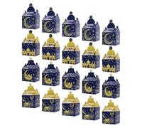SUPVOX 20Pcs Ramadan Candy Box with Handle Eid Mubarak Party Favor Boxes for Middle Eastern Sweets Chocolate Treats and Ramadan Decorations Small Gift for Muslim Festival Snacks