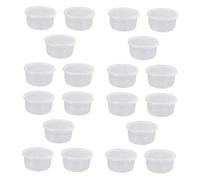 SUPVOX 20Pcs Reptile Feeding Boxes with Ventilated Design Lightweight Breeding Containers for Lizards Spiders Insects Safe and Easy to Clean White