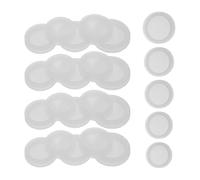 SUPVOX 20pcs Silicone Piggy Bank Plugs - Round Saving Box Hole Covers, Rubber Coin Bank Stopper Accessories for Money Saving Boxes