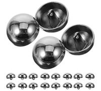SUPVOX 20pcs Silver Alloy 20mm Blazer Buttons Metal Round Sewing Fasteners for Suits Coats Jackets Tailoring DIY Craft