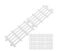 SUPVOX 20pcs Small White Miniature Garden Fence Set for Dollhouse and Farm Model, Plastic Micro Landscape Accessories for Tabletop Decoration and Poultry Enclosure