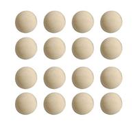 SUPVOX 20pcs Split Wood Balls Unfinished Half Wooden Balls Mini Hemisphere Half Round Craft Balls for DIY Craft Arts Christmas Decoration (Yellow 40mm)