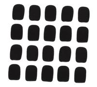 SUPVOX 20pcs Sponge Headband Microphone Covers Practical Lapel Microphone Sponge Covers Supple Material for Mic Protectors for Vocal Dampener Use