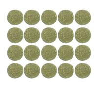 SUPVOX 20pcs Teeth Cake Grass Chewing Toys for Bunny Natural Grass Cakes Rabbit Snacks for Teething Toys Molar