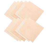 SUPVOX 20pcs Unpainted Basswood Sheets for Crafts 100x100mm Square Wood Pieces DIY Wood Slices for Painting and Woodburning, 1.5mm Thick Wooden Planks Suitable for ’ Creative Projects