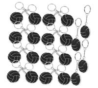 SUPVOX 20pcs Volleyball Keychains PVC Sports Bag Pendants for Women Cute Volleyball Keyrings Party Favors Durable Decorative Charms for Team Gifts and Birthday Accessories