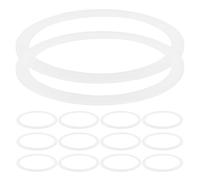 SUPVOX 20pcs Wide Mouth Silicone Jar Gaskets 86mm Food-Grade High Temperature Resistant O-Ring Sealing Replacement for Mason Jar Lids Leakproof Bottle Seal Rings