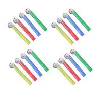 SUPVOX 20pcs Wooden Soccer Rulers 18cm Straight Edge Measuring Tool for Students Classroom Study and Math Prize Supplies Random Color