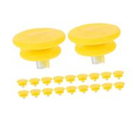 SUPVOX 20pcs Yellow Steel Ice Cleat Replacement Spikes Anti-slip Shoe Studs for Snow and Ice Traction Cleats Outdoor Winter Hiking Walking Spike Shoes