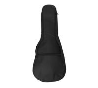 SUPVOX 21 Inch Ukulele Bag Black Canvas with Double Shoulder Straps and Dirt-proof Feature, Padded Acoustic Folk Case Suitable for Outdoor Performances and Traveling