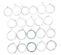 SUPVOX 21pcs Guzheng Strings Kit Professional Replacement Metal Wire Strings for Guzheng Instrument Accessories Suitable for 1-21 Multipurpose Acoustic Parts