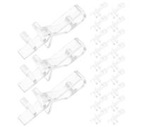 SUPVOX 22pcs Plastic Window Blinds Valance Clips for Horizontal Blinds Valance, Hidden Design with Versatile Compatibility, Fits 2.12 Inch Roman Rod, for Home Improvements and Living