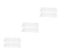 SUPVOX 24 Pcs Mini Transparent Mahjong U Shaped Tray Rulers Practical Mahjong Card Stands for Stable Support Suitable for Arthritis Players