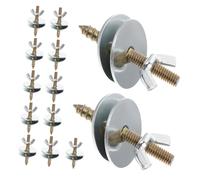 SUPVOX 24 Sets Heavy Duty Bird Cage Perch Screw with Nuts and Washers Retaining Fasteners for Secure Pet Cage Assembly and Feeding Box Fixing Complete Hardware Kit for Bird Perches