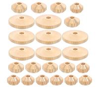 SUPVOX 24pcs Brass Clock Movement Nuts Kit for Quartz Wall Clock Hand Replacement and Assembly