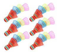 SUPVOX 24pcs Colorful Badminton Shuttlecocks Durable Foam Plastic Birdies for Play for Beginners Reliable Flight Performance for Training