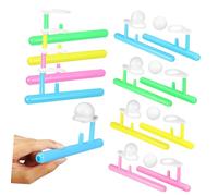 SUPVOX 24pcs Floating Blow Ball Game Interactive Balance Blowing for Family Party Fun Montessori Educational Sensory Play for Adults Lightweight Indoor Outdoor Activity