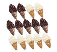 SUPVOX 24pcs Mini Ice Cream Models Simulated Multi-function Fake Ice Cream Ornaments for Photography Props Display Decorations and Miniature Landscapes