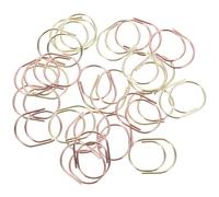 SUPVOX 24pcs Mini Metal Paper Clips Cute Chubby Shape Small Office Clips with Gold Rose Gold Finish for Document Organization and Notebook Bookmark Use