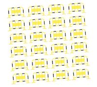 SUPVOX 24Pcs Miniature Traffic Barricade Educational for Roadblock Simulation Signs for Early Learning and Role Play Enhances Road Safety Awareness and Symbol Recognition